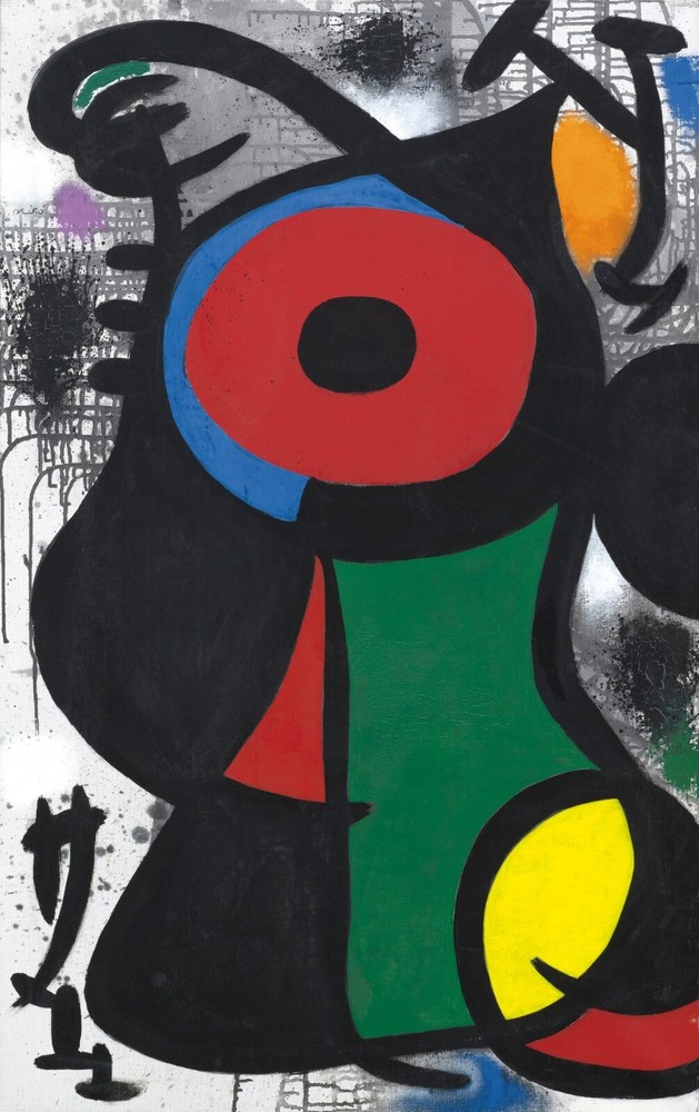 JOAN MIRO Poster or Rolled Canvas Print «PERSONNAGE FASCINANT»