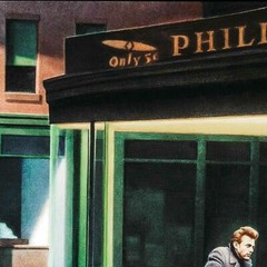 34W»x20H» BOULEVARD OF BROKEN DREAMS by HELNWEIN EDWARD HOPPER CHOICES of CANVAS