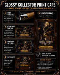 Legend Of Sleepy Hollow Headless Horseman Wall Art Gothic Halloween Print 24×36