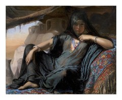 Elisabeth Baumann An Egyptian Pot Seller at Gizeh : Giclée Art Print 1876