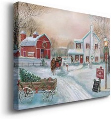 Renditions Gallery Christmas Tree Farm Wall Art 32 in H x 48 in