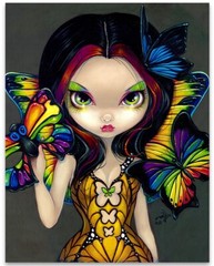 Strangeling Fairy With A Butterfly Mask- 11×14 Unframed Art Print Poster – Decor