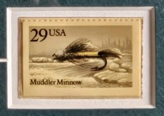 The Fly Caster Fishing Picture by Brett Smith, Beautiful Art, Fish Lure & Stamp