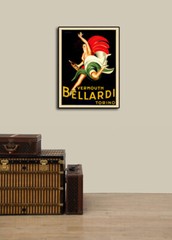 «Bellardi Vermouth Torino» 1920s Classic Italian Liquor Poster – 24×32