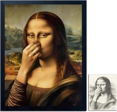 Funny Mona Lisa Wall Art