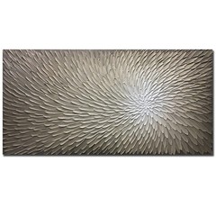 AMEI Art, 24X48Inch Hand Painted Acrylic Wall Art Abstract Knife 3d Oil Paint…