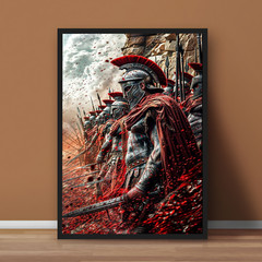Spartans Roman Warrior 300 Art Poster Print – No Frame