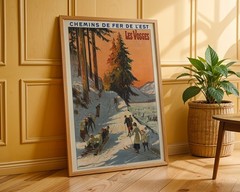 France – Les Vosges – 1912 Retro Travel Poster