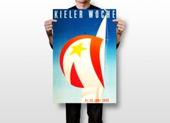 Sailing Week Kiel Germany 1959 Vintage Wall Art Home Decor – POSTER 20×30