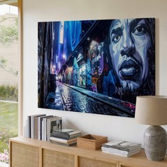 Neon Alley Canvas Vibrant Urban Graffiti And Street Art Scene Wall Art
