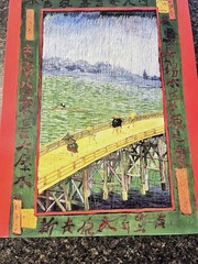 11 x 14 Poster Print Van Gogh Bridge in the Rain Japonaiserie Art