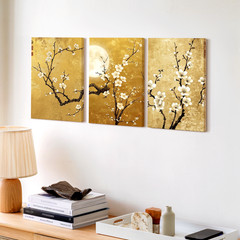 3 Pieces Cherry Blossom Moonlight Large Wall Art Set for Bedroom Set Of 3