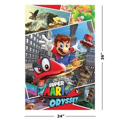 Super Mario – 2 Piece Gaming Poster Set (Mario Kart 8 & Super Mario Odyssey)