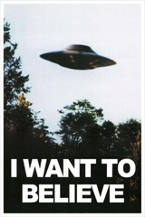 The X-Files I Want to Believe UFO Vintage Series Art Wall Poster – POSTER 20×30