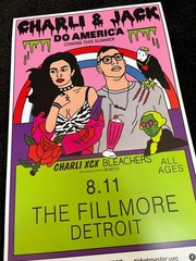 CHARLI XCX Detroit Bleachers Michigan Promotional poster 2015 MINT ORIGINAL!