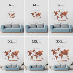 Large 3D Wooden World Map Wall Art with Pins – Perfect Travel Decor Gift
