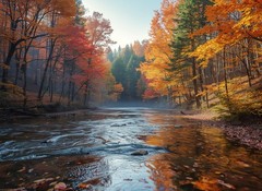 A4 Landscape Nature Mountains Panorama Poster Art Print Wall Art 4694