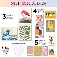 97 Decor Artsy Eclectic Wall Art – Boho Maximalist, UNFRAMED, Global