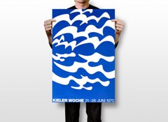 Sailing Week Kiel Germany 1970 Vintage Wall Art Home Decor – POSTER 20×30