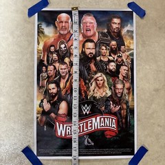 Wrestle Mania 2020 Pro Wrestling ✅ Man Cave Canvas Poster Wall Art ✅ 12×18 in
