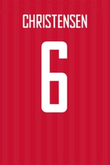 Denmark #6 Andreas Christensen World Soccer Championship Wall – POSTER 20″x30″