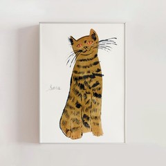 Andy Warhol Cat Sam Poster Print Pop Art Animal Drawing Wall Decor