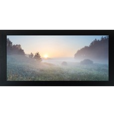 Be Still Christian Sunrise Framed Wall Art Wide Landscape Decor | Multiple Sizes