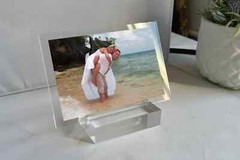 Custom Acrylic Photo Print – Personalized Picture Gift with Stand for Wedding