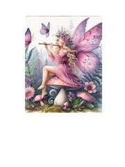 16×20 Pink Fairy Canvas Print Wall Art