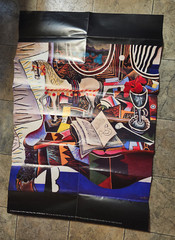 Joan Miró HORSE PIPE RED FLOWER Poster LE CHEVAL C. Miller 29.5×20″ Abstract