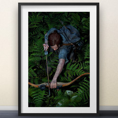 The Last of Us 2 Poster Ellie Hunting Bow Art Print Video Game