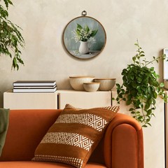 Vintage Floral Round Wall Art Decor 10×10 Inch, Lily of the Valley Oval Frame…
