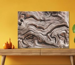 Textured Dead Natural Wood Art 5mm thick Plastic Poster Ready to Hang 60x45cm