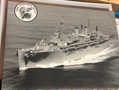 Gallery-Wrapped Canvas Print 11”X14”.USS Piedmont AD-17. Dixie-Class Destroyer.