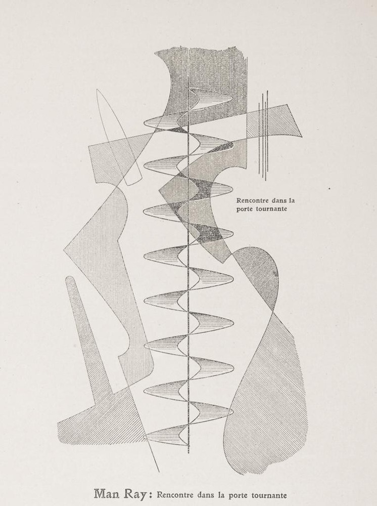 Meeting in the Revolving Door Print – Man Ray 1921 – Dada & Abstract Composition