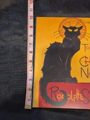 Tournee Du Noir Cat Wall Art Print – Black & Yellow 8×10 Inches