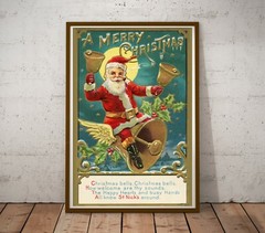Vintage 1908 Christmas Poster SET! (Multiple Sizes) – Kris Kringle – Santa Claus