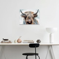 Highland Cow Canvas Prints Wall Art Colorful Graffiti Animal Picture Highland…