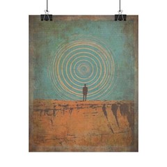 DESERT VORTEX Wall Art, Arizona Sedona Rock Energy Mesa Canyon Decor Poster