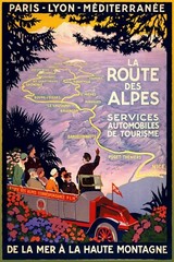 12503.Decor Poster.Home room wall interior design.French travel in car ad