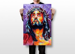 Jesus Christ Messiah Religious Image Print Wall Art Home Decor – POSTER 20×30