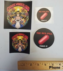 THEY LIVE Movie (1988) STICKERS 4 PACK LOT 🎬 🎞 🎥 🎦 📽 🎟