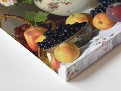 Baroque Floral & Fruit Still Life Canvasdutch-Style Classical Abundance Wall Art