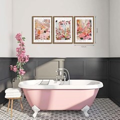 Floral Wall Art Set of 3 Market Canvas Wall 16L» x 12W» Colorful Flower Framed