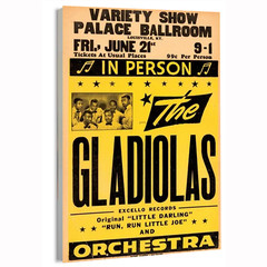 1957 Gladiolas Palace Ballroom Movie Poster or Canvas Art Print
