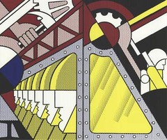 ROY LICHTENSTEIN Study For Preparedness 27.5″ x 35.5″ Serigraph 1989 Pop Art Blu