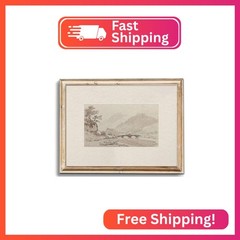 uniro Neutral Gallery Wall Art Prints, Farmhouse Landscape Sketch Wall Painting