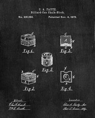 6 Billiards Patent Wall Art Prints – 8×10 – Gift Snooker Pool Player Game Room
