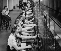 Switchboard Operators New York Telephone Company 1946 POSTER 24 X 18 Inches