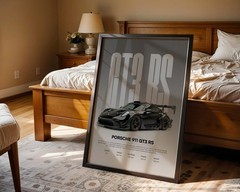 Porsche 911 GT3 RS Poster – Supercar Automotive Wall Art Print